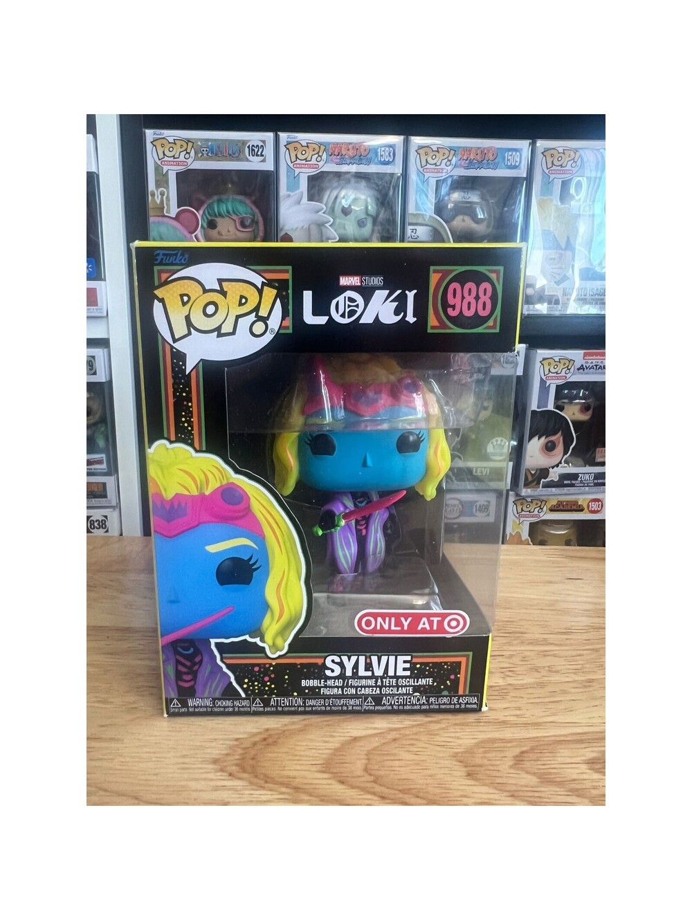 EXCLUSIVE BLACKLIGHT Sylvie Funko Pop Bobblehead #988 Marvel MCU Comics Loki BL